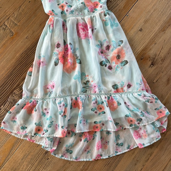 The Children's Place Green and Blue Ruffled High-Low Sundress - Picture 4 of 10